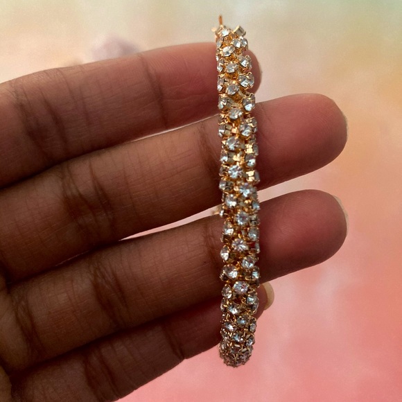 NEW diamonté hoopz - Picture 6 of 6